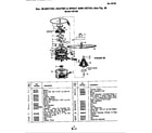 Magic Chef UD158 motor, heater & spray arm (ud158) diagram