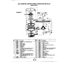 Magic Chef UD158 heater & spray arm detail (ud158-1) (ud158-1) diagram