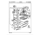 Magic Chef RC20FN-3AW/9S10A freezer compartment diagram
