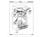 Maytag UCP210BCLWH/8V012 freezer compartment diagram