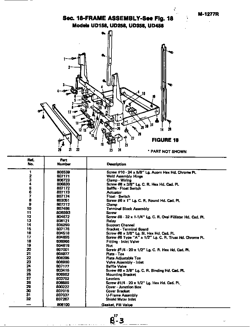 Frame assembly (ud258) (ud258)
