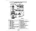 Magic Chef MD258-1 motor, heater & spray arm (ud258-1) diagram