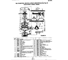 Magic Chef UD258-1 motor, heater & spray arm (md258-1) diagram