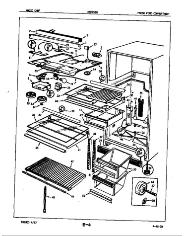 Fresh food compartment (nnt218g/7a34a) (nnt218ga/7a34a) (nnt218gh/7a34a)