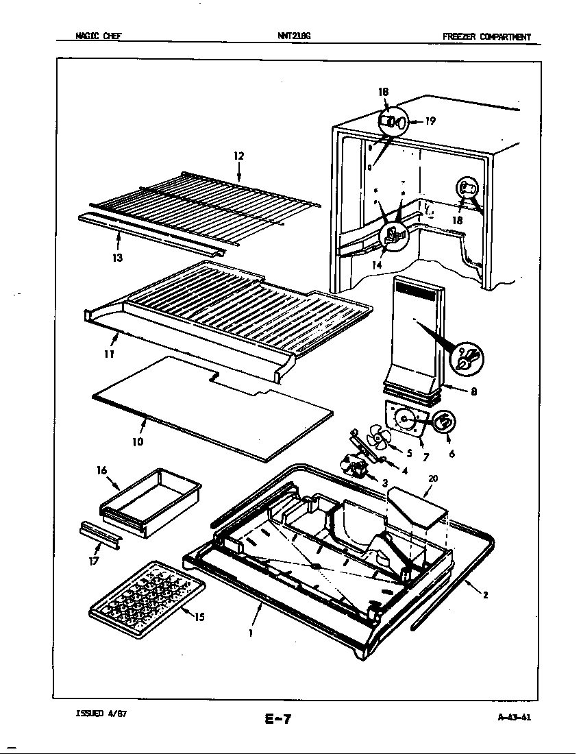 FREEZER COMPARTMENT (NNT218G/7D57A) (NNT218GA/7D57A) (NNT218GH/7D57A)