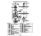 Magic Chef BDC520-1 motor, pump & spray arm (bdb420-1) (bdb420-1) diagram