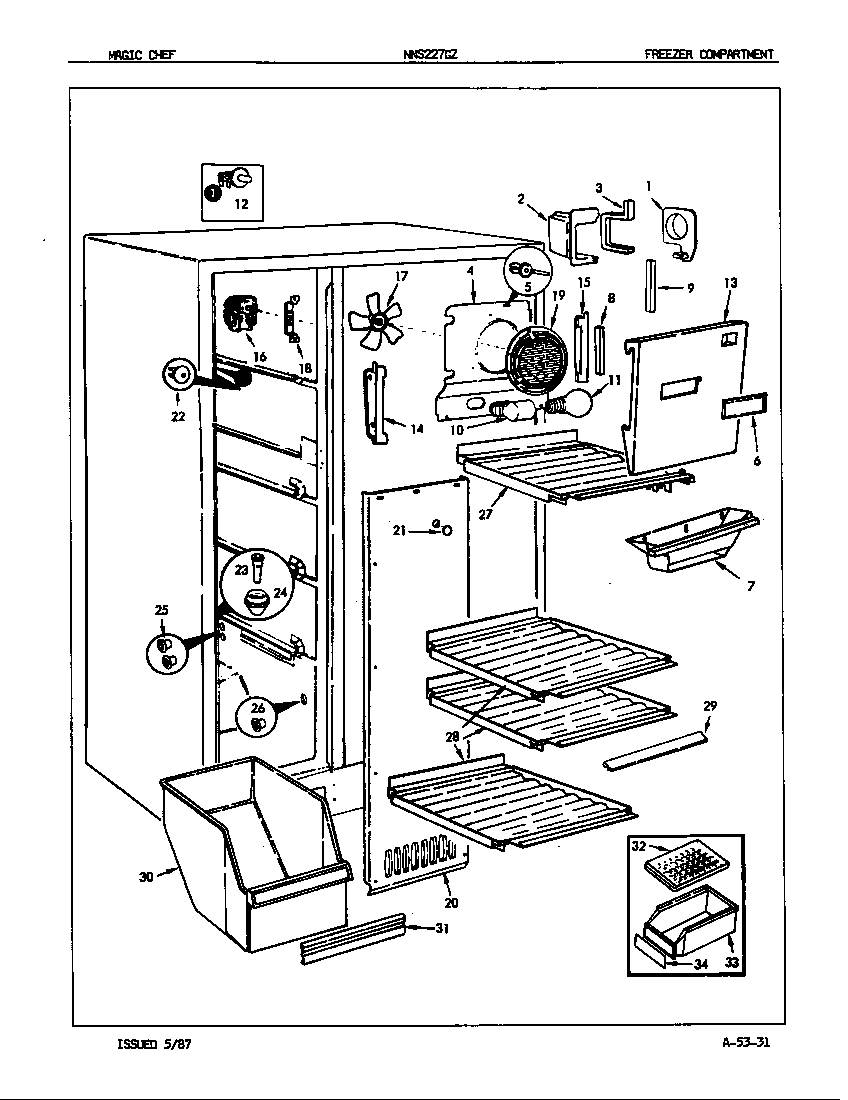 Freezer compartment