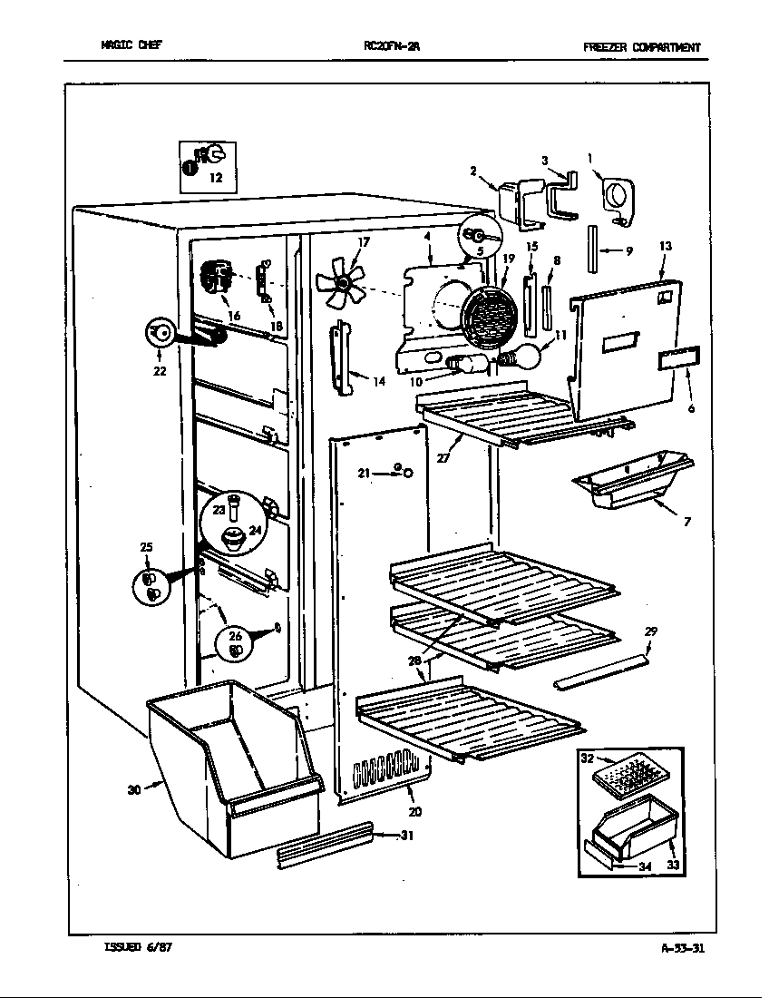 Freezer compartment