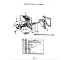 Magic Chef BDD520-1 detergent cup diagram