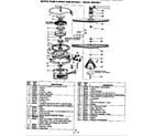 Magic Chef BDD520-1 motor, pump & spray arm (bdc420-1) (bdc420-1) diagram