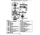 Maytag DU18B5-D motor, heater & spray arm diagram