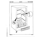 Maytag DF15BUMWHT/8V037 freezer compartment diagram