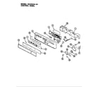Magic Chef DU100CA-01 control panel diagram
