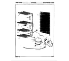 Maytag CMS130BCLWH/8V033 unit compartment & system diagram