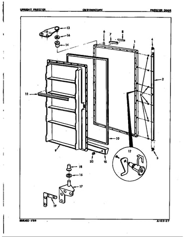 Freezer door