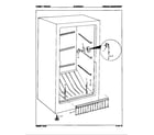 Maytag DF10BBLWHT/8V001 freezer compartment diagram