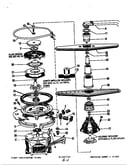 Motor, heater & spray arm (du24d1) (du24d2) (du24d4) (du24d6) (du24d8)