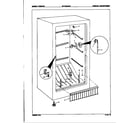 Maytag DF17BCLWHT/8V040 freezer compartment diagram
