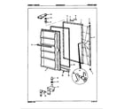 Maytag CMS180BCLWH/8V009 freezer door diagram