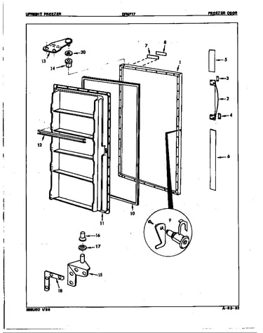 Freezer door