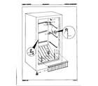 Maytag DF20BCLWHT freezer compartment diagram
