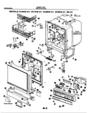 Control panel, door, rack, det.cup & tub