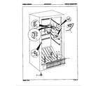 Maytag UCP180BCLWH freezer compartment diagram