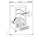 Maytag DF15BUMALT/8V007 freezer compartment diagram