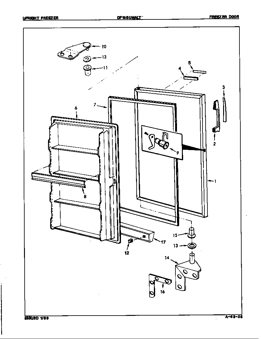 Freezer door