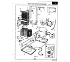 Magic Chef RND22AY-3A/2L48A unit compartment & system diagram
