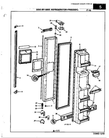 Freezer door