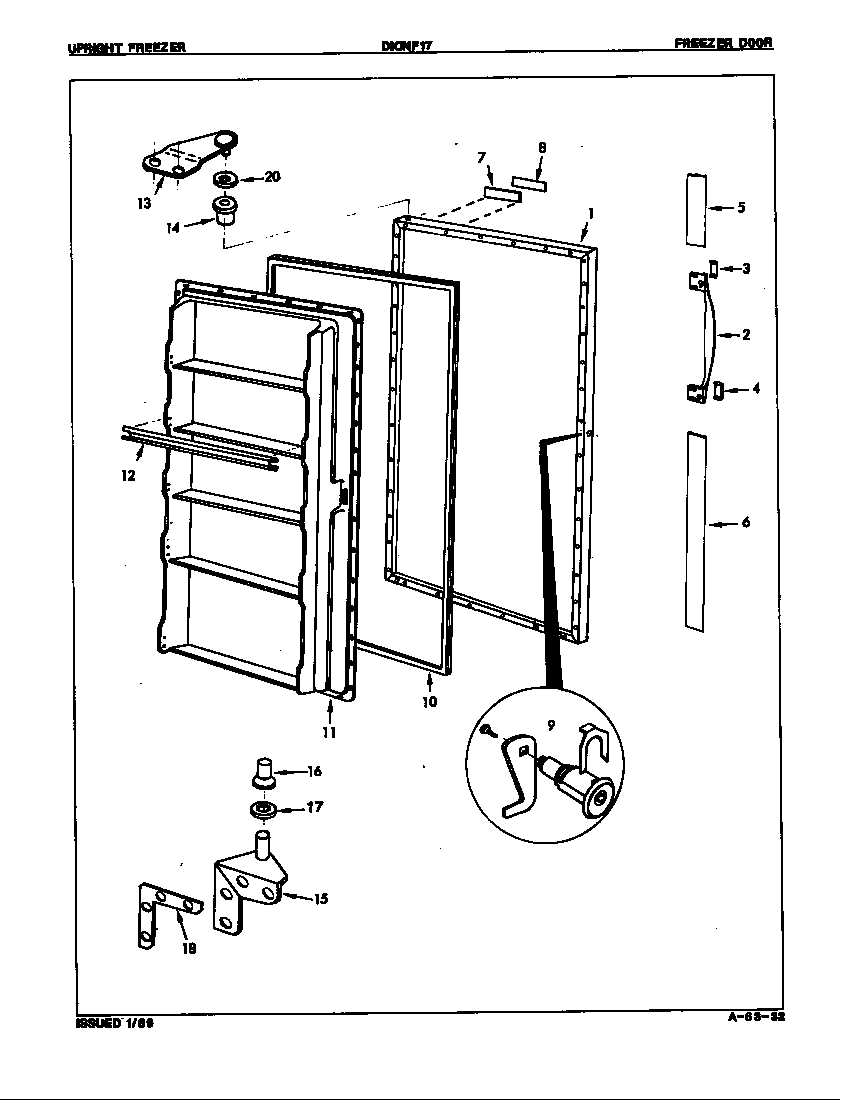Freezer door