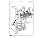 Maytag DNF17BCLWHT/8V011 freezer compartment diagram