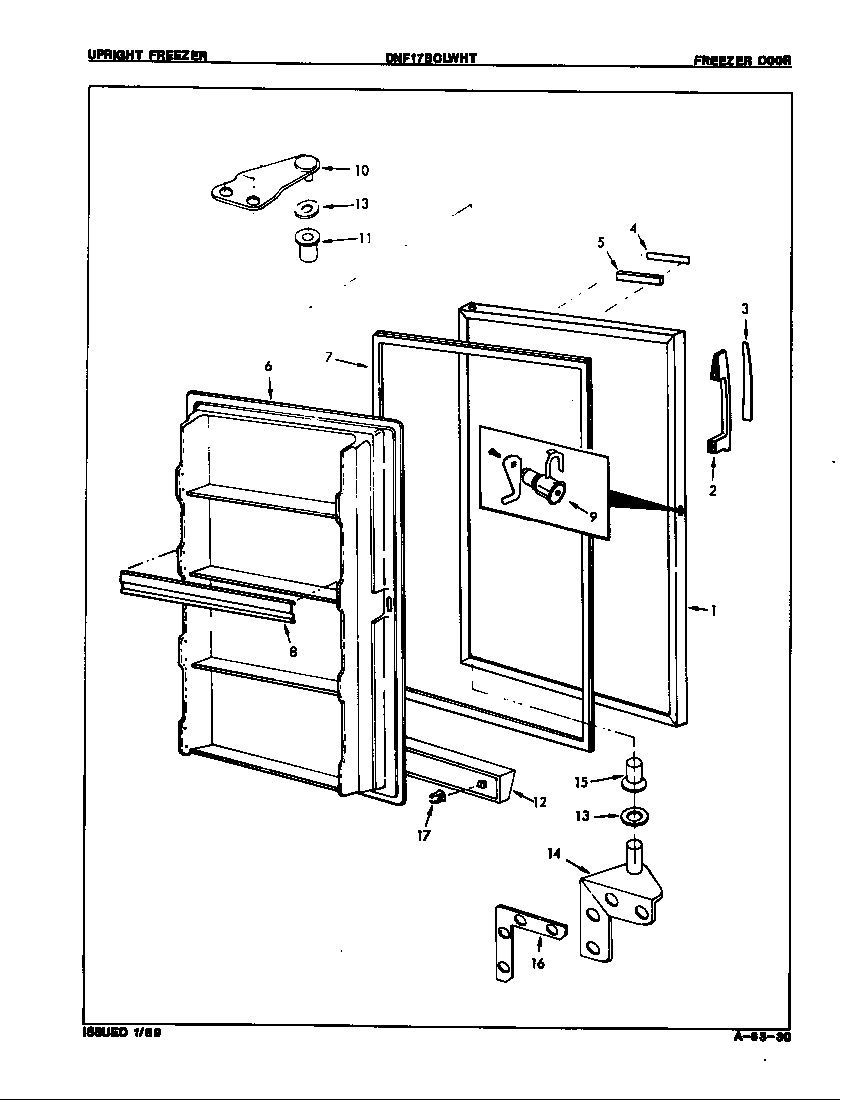 Freezer door
