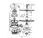 Maytag DC24H6 motor & pump diagram