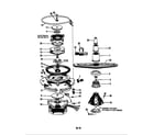 Maytag DU18D4A2 motor & pump diagram
