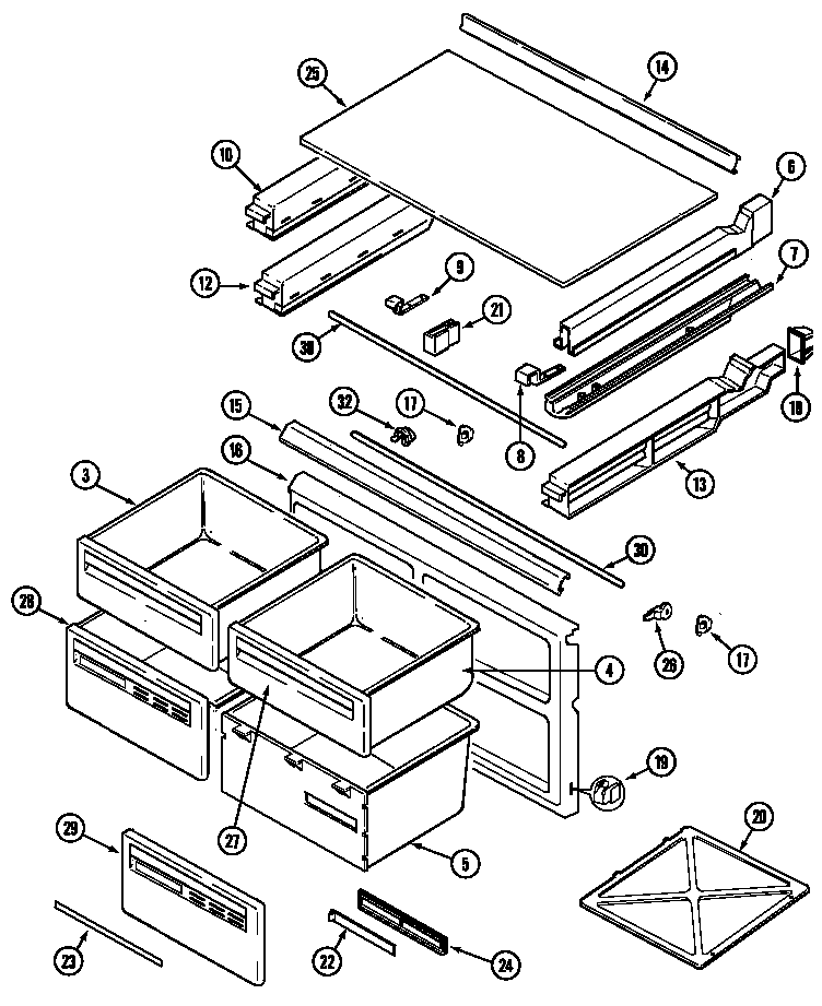 CHEST OF DRAWERS (RB214TM) (RB214TV)