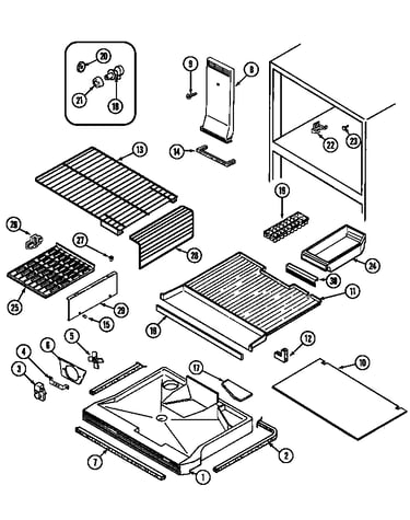 Freezer compartment (rb214tm) (rb214tv)