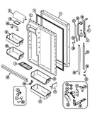 Fresh food door (rb214tm) (rb214tv)