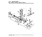 Magic Chef DU55CN-20 motor & pump assembly diagram
