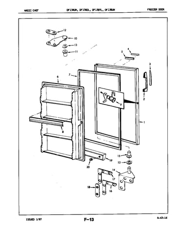 Freezer door