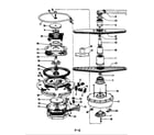 Maytag DU24H6 motor & pump diagram