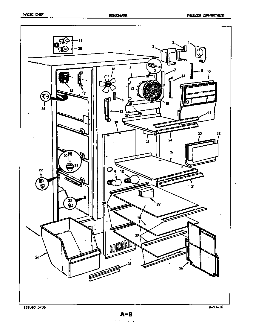 Freezer compartment