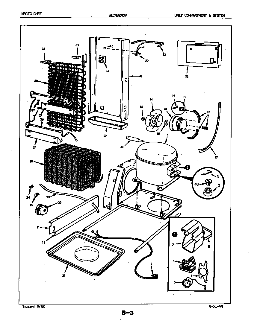 Unit compartment & system