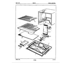 Maytag NENT217F/5D80A freezer compartment diagram