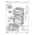Maytag NENT217FH/5D80A doors diagram