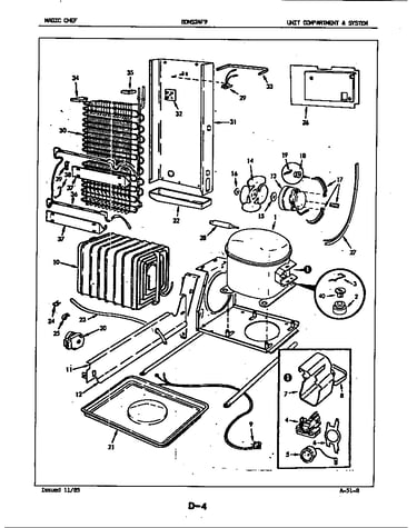 Unit compartment & system