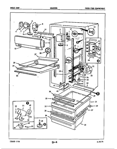 Fresh food compartment (ndns229g/5n65a) (ndns229ga/5n65a) (ndns229gh/5n65a)