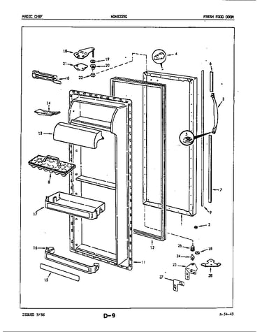 Fresh food door (ndns229g/5n65a) (ndns229ga/5n65a) (ndns229g-/5n65a) (ndns229g-a/5n65a) (ndns229g-h/5n65a)