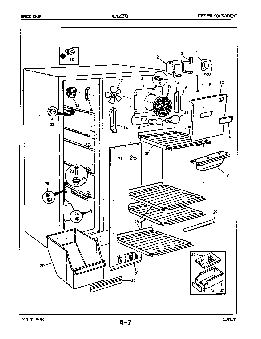 Freezer compartment